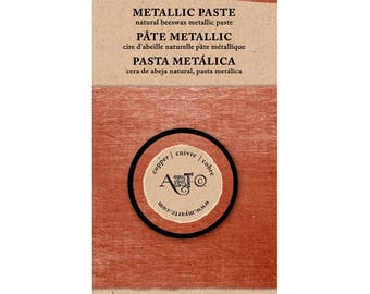 COPPER Art-C Wax Paste Metallic 20ml beeswax based Metal gloss, professional quality and highly pigmented wax paste