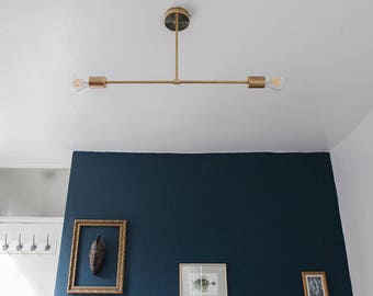4 IN STOCK ready to ship / ELBRUS / Brass / Industrial / mid century / Sputnik / Pendant light / Handmade