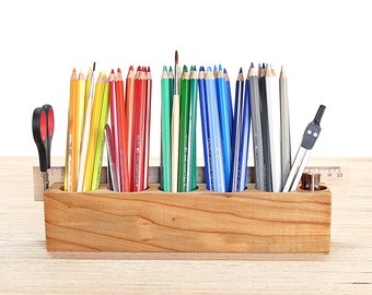Pen stand jumbo cherry/cherry with magnetic holder pen Holder