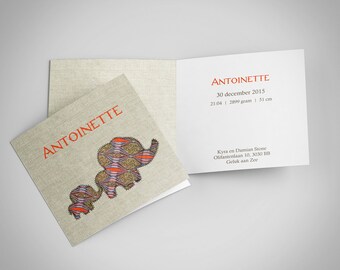Elephants in African fabric