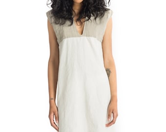 Pretty Birdie's Hemp and Organic Cotton Muslin and Sheer Hemp Linen Shift Dress