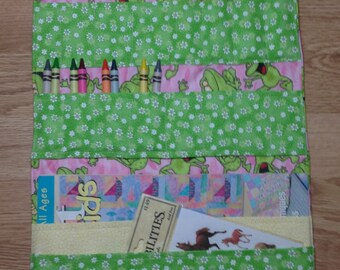 Frog Coloring Book and Crayon Tote
