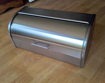 Chrome bread Box compact bread box kitchen storage