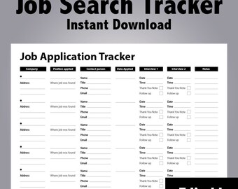 job search tracker