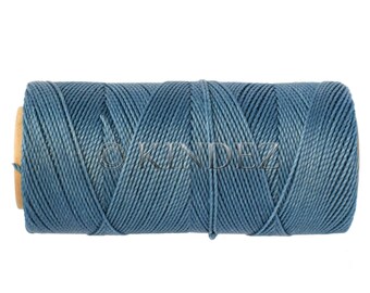 Waxed Cord, Macrame Cord, 15 meters/16 yards Knotting Cord, Linhasita 119, Macrame Jewerly String, Friendship Bracelet Cord - Pale Blue