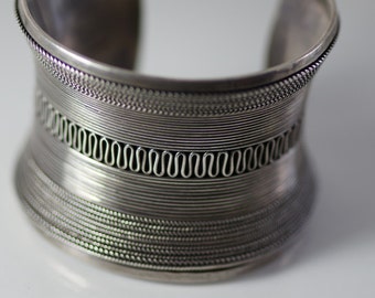 Sterling Silver Statement Cuff Bracelet