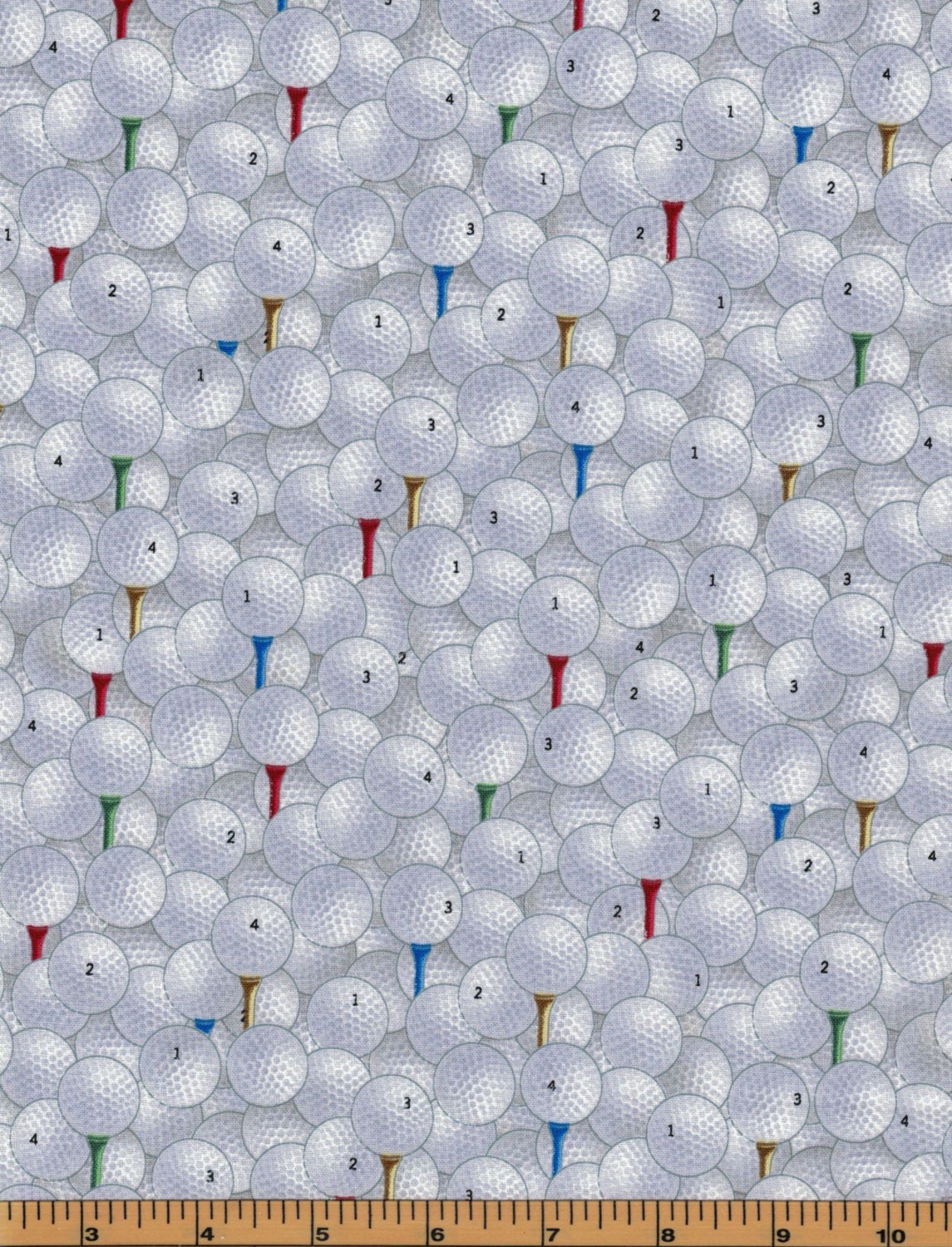 Golf Balls & Golf Tees Fabric Elizabeth's Studio