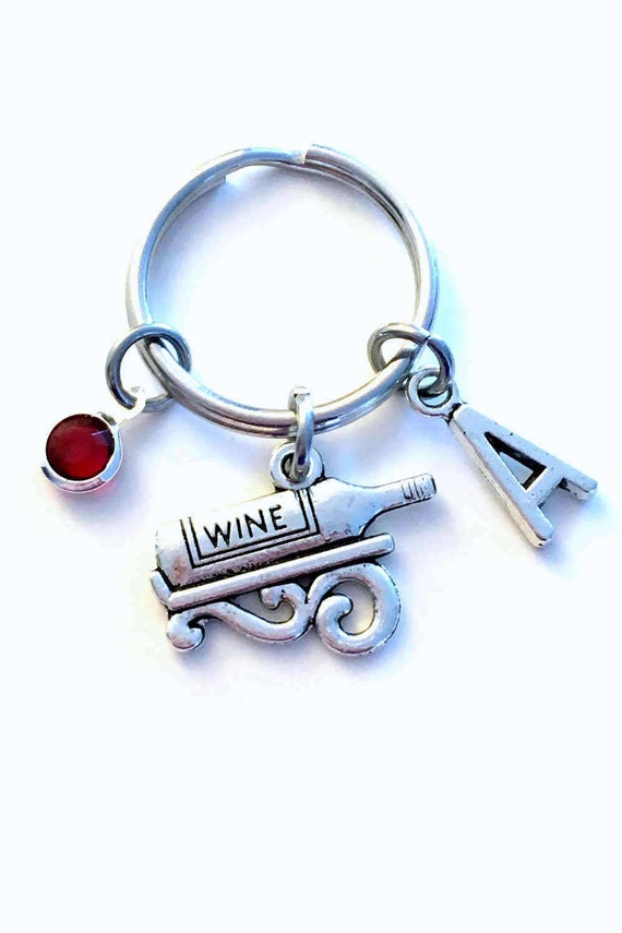 Wine Keychain Wine Bottle Key Chain Stagette Keyring Present