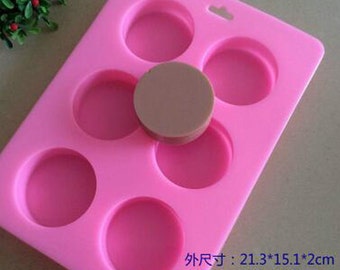 Round silicone molds for soap cake chocolate candy pudding ice bread crafts tools baking tools kitchen