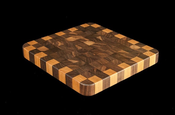 Walnut & Birch End Grain 10" Cutting Board