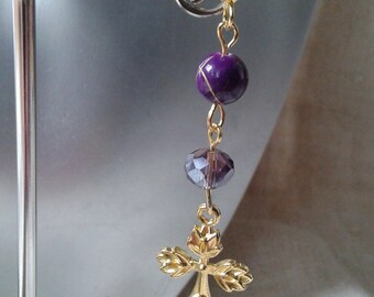 Earrings "golden cross"