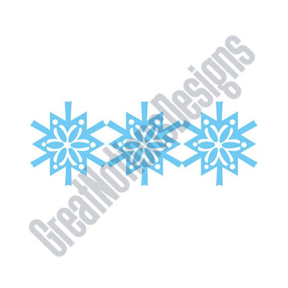 Download Snowflake Border SVG HTV Vinyl Cutting Graphic Art