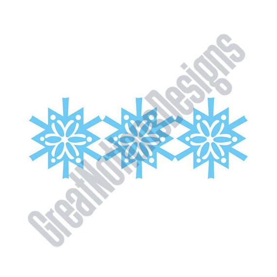 Download Snowflake Border SVG HTV Vinyl Cutting Graphic Art