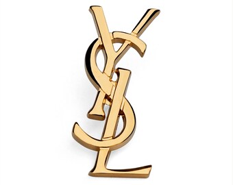 Pin Yves Saint Laurent authentic and Vintage - Logo YSL