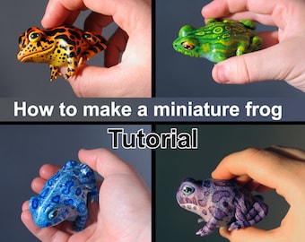 TUTORIAL: How to make your own Miniature Gourd Frog!