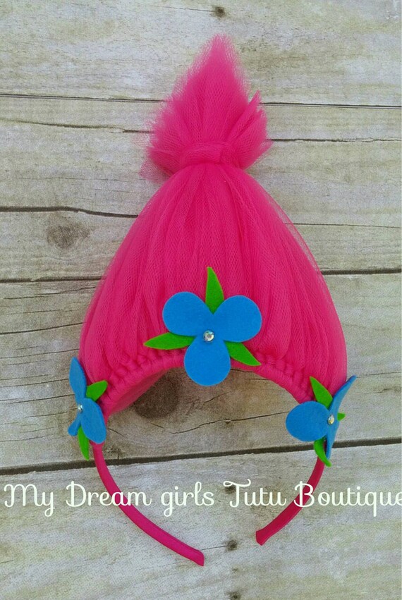 Poppy trolls headband Princess Poppy headband trolls