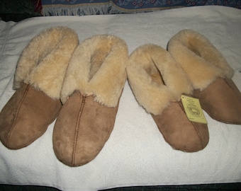 GENUINE Handcrafted MENS Sheepskins Slippers Small,Medium, and Large