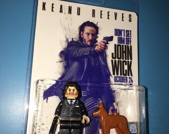JOHN WICK & DAISY Custom 2 Pack Movie Hitman Minifigure