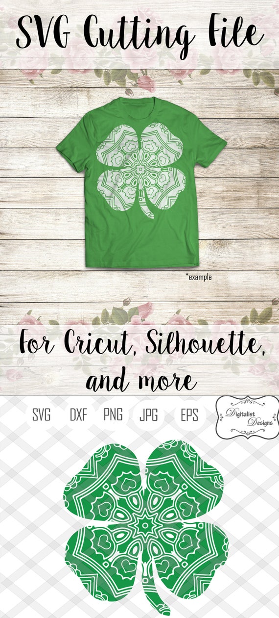 Download mandala svg clover svg st patrick's day svg st