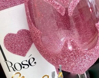 Butterfly 'Cut-Out' Design Glittered Glass