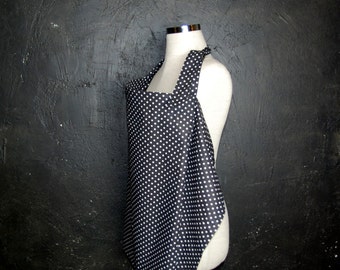 Nursing Cover,Breastfeeding Nursing Cover,Hooter Hider, Nursing Cover Apron,White,Black,Polka dot