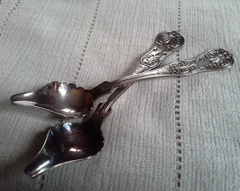 Wm. Rogers Silver Plated Orange Spoons ' Kings ' Pattern