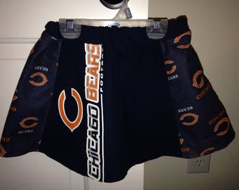 Chicago Bears Upcycled T-Shirt Skirt - Youth Size 3