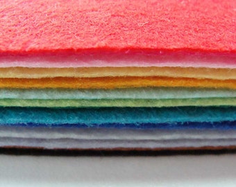 20 Plaques Feutrine 30x20cm Feuilles 1mm environ mix couleurs Feutre DIY loisirs créatifs