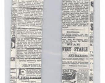 Bazzill: Pleated Borders, Newsprint