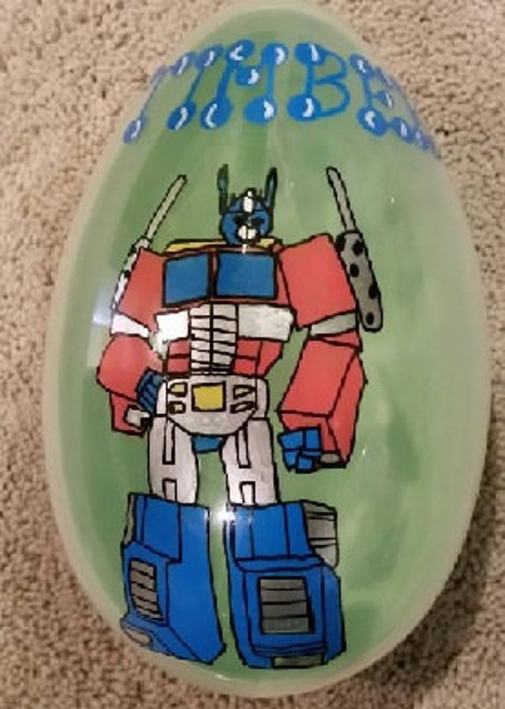 Custom Jumbo Transformer Easter Eggs Personalize Optimus