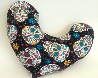 Mastectomy Pillow -- Sugar Skull Breast Cancer Comfort Pillow, Mastectomy Gift