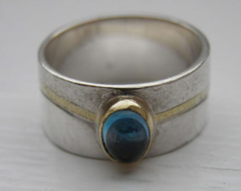 Silver and Topaz Ring