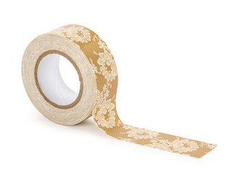 David Tutera BURLAP & LACE or BURLAP design duct tape 2 rolls 10 yards/roll