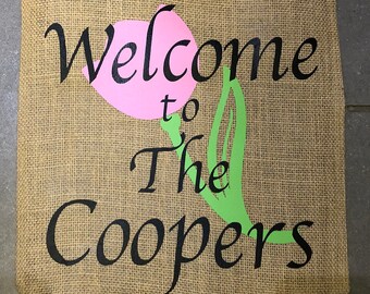 Custom garden flag | Etsy