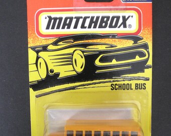 1996 Matchbox Action System #47 - School Bus - Oaklyn Middle School - PS 33 - Original Unopened Package