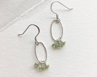 SALE - Cate Peridot Earrings