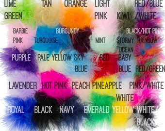 Marabou Feather Puffs, Marabou Puffs, Feather Puffs, Marabou Feathers, Curly Feathers, Feather Puff , Wholesale feather puffs, Choose Colors