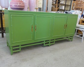 Faux Bamboo Ficks Reed Credenza / Server