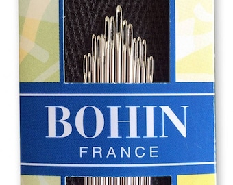 Bohin Sharps Big Eye Hand Sewing Needle Assortment - Sizes 3/9 - 15ct