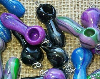 Weed Pipe Pendant | Polymer Clay