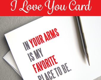 I Love You Card. Printable Card. Love Card. Anniversary Card. I Miss You Card. Long Distance Relationship Card. Instant Digital Download.