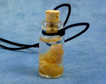 Octopus Tentacle Specimen Jar Necklace, Handmade Science Jewelry