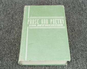 Prose And Poetry For Appreciation By Elizabeth Frances Ansorge C. 1942