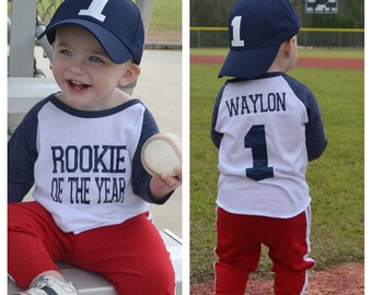Rookie of the year birthday shirt, Baseball birthday shirt, baseball cake smash shirt, cake smash shirt, 1st birthday shirt, first birthday
