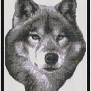 Grey wolf pattern | Etsy