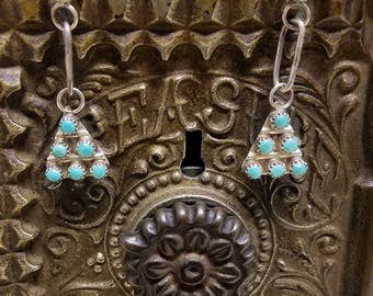 Vintage Zuni Sterling silver earrings