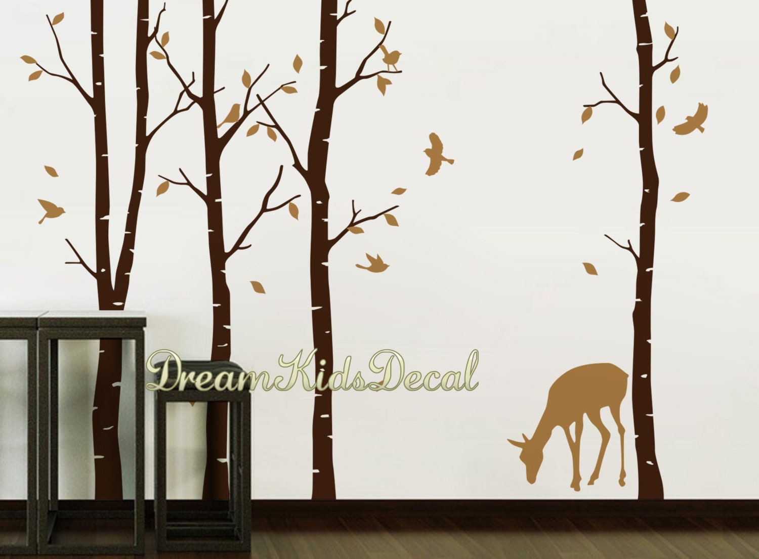 Woodland Wall decal nature wall decals vinyl wall decals