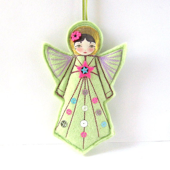 PDF Sewing Pattern, Felt Angel Pattern, Felt Angel Template, DIY ...