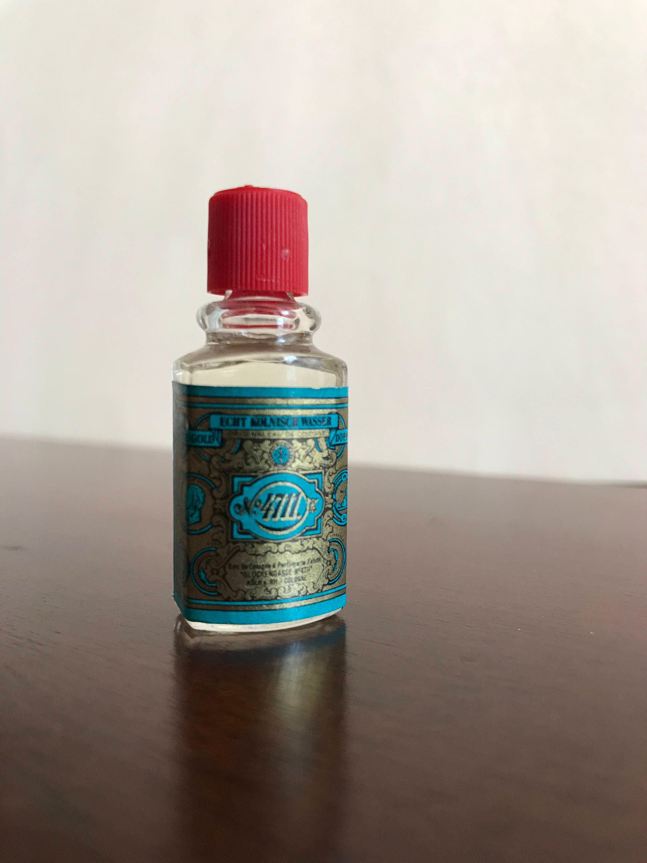 Vintage miniature perfume bottle, 4711 Eau De Cologne, Germany Number