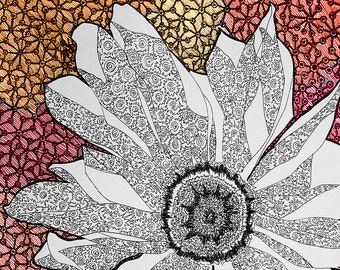 Blossiming Digital Illustration Print